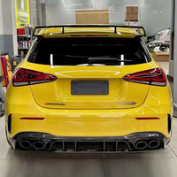 Kits de carrosserie en Fiber de carbone de style PAK diffuseur arrière lèvre de pare-chocs arrière pour Mercedes Benz classe A A35 A45 W177 2019-2023
