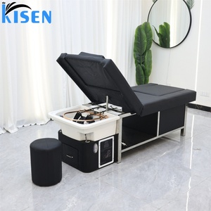 Kisen 2026 Ergonomic Shampoo Bed Professional Head Spa Foot <b>Bath</b> Durable Europe Style Hair Wash Massage <b>Table</b> Adjustable Bed - Product Image 3