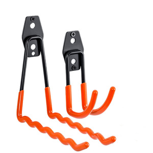 Ganchos de pared resistentes para garaje, de acero con recubrimiento en polvo, para almacenamiento de herramientas y equipos. - Product Image 1