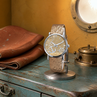 Montre analogique pour femme abordable, boîtier en alliage, bracelet en cuir véritable, mouvement à quartz chinois, montre-bracelet décontractée pour femme