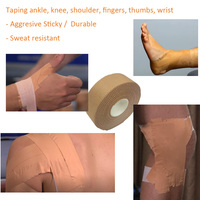 Rayonne Tissu Rugby Football Cerclage Rigide Sport Bande Sans Latex Colle Forte Adhésif Collant Étanche À L'eau Bande Poreuse