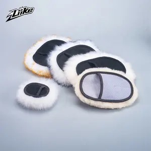 100% chính hãng da cừu len rửa xe Mitt da cừu xe làm sạch Mitt lambswool rửa MITT