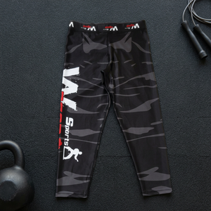Nouveaux Leggings Respirants Mi-Longs pour Femmes, Idéaux pour le BJJ, le Yoga, le Fitness et la Gym - Style Vintage Longueur Genou - Product Image 3