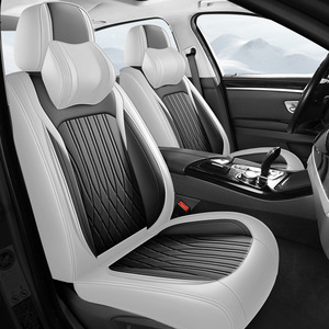 Ensemble complet de housses de siège de voiture universelles en cuir PVC avec coussin de siège de voiture pour les modèles Equinox et Silverado - Product Image 4