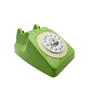 Cổ xanh Retro điện thoại có dây điện thoại cố định sử dụng nhà cổ điển với số quay số điện thoại viễn thông của nhà máy - Product Image 5