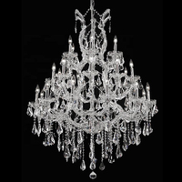 Grand lustre cathédrale en cristal éclairage LED hall d'hôtel de luxe palais salle de bal lieu de l'événement villa grand luminaire personnalisé