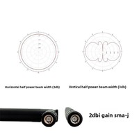 Transmission vidéo autonome pour drone 1.4G, amplificateur de signal omnidirectionnel à gain élevé 2dBi, extension de portée - Connecteur J