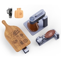Máquina Láser LaserPecker LP4 Deluxe con Pantalla Táctil LED Inteligente y Deslizador Giratorio, Láser Dual para DIY, Creación de Logotipos en Todos los Materiales, Madera