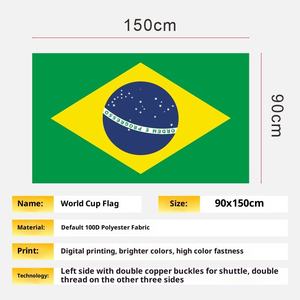 Grosir kustom bendera Argentina Brasil tim Meksiko warna kipas sepak bola dipakai untuk acara Stadion - Product Image 4