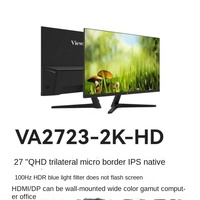 Monitor para Juegos ViewSonic VA2723-2K-HD de 27 Pulgadas, IPS, 75Hz, Full HD, con Interfaz DP - Nuevo Monitor para PC de Escritorio