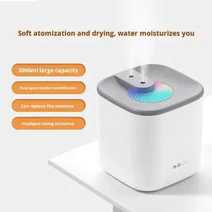Hot-selling New USB-powered 3000ml Large Capacity Dual Spray Air <b>Humidifier</b> Purifier Aromatherapy 36dB Noise Timing Function - Product Image 5