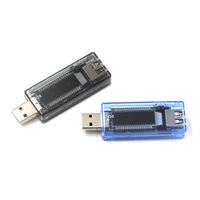 Medidor de voltaje y corriente USB gris, probador de cargador USB, Detector de energía móvil Doctor