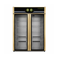 Gabinete de Desinfección de Doble Puerta, Gabinete de Desinfección de Vajilla con Ozono e Infrarrojos a 80°C para Platos, Tazones y Cristalería de Hotel