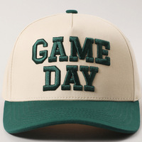 Gorra de Béisbol de Algodón de Cinco Paneles con Bordado 3D Personalizado para el Día del Partido, Ajustable, Unisex, para Hombre y Mujer, OEM