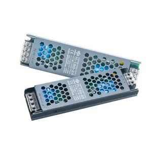 High Quality Unit 110V 220V Ultra Thin AC DC Constant Voltage 100W 200W Smps Led Strip Light 12V 24V Switching Power Supply