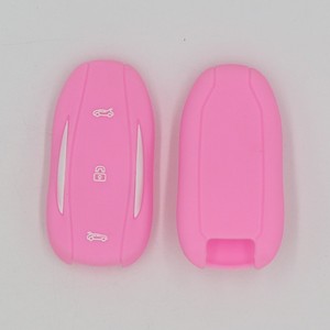 Funda de silicona para llave remota para <span class=keywords><strong>Tesla</strong></span> Model 3 S Fob Shell Jacket Sleeve 3 botones - Product Image 2