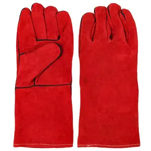 High Quality Cowhide Welding Gloves Safe Construction Puncture Proof Cowhide Leather Gloves