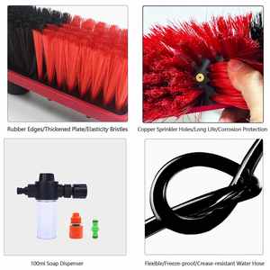 Kit de Herramientas Telescópicas de Aluminio de 20 pies para Limpieza de Ventanas con Agua, Cepillo, <span class=keywords><strong>Limpiacristales</strong></span>, Dispensador de Jabón, Extensión, Limpiador de Paneles Solares - Product Image 4