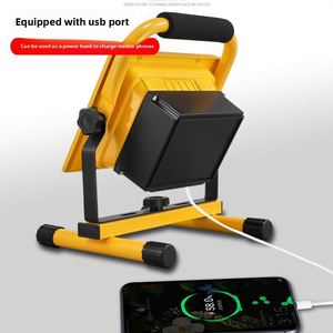 Projecteur LED rechargeable - Éclairage d'urgence domestique, alimentation de secours en cas de panne de courant, utilisation en extérieur, camping, chantier, portable - Product Image 3