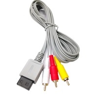 Kabel AV Berkualitas Tinggi untuk Konsol WII, Kabel AV 1,8 meter untuk Kabel Video WiiAV, Kabel Koneksi Data untuk Aksesori Wii