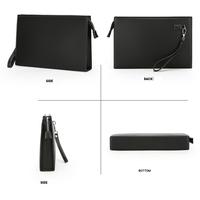 Tas dompet tangan sakoche Homme Luxe Portefeuille Sacs utama Pour Hommes tas genggam kulit pria kustom logo Emboss B03