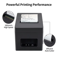 Impresora Térmica de Recibos T320, Impresora Térmica Directa de 80 mm con Puerto USB y LAN - Para Cocina, Comercio Minorista y Supermercados, Compatible con Mac y Windows