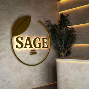 Ticari Mağaza Cephesi Özel Berber Dükkanı Cephesi LED Tabela 3D Paslanmaz Çelik LED Işıklı Kuaför Dükkanı Tabelası LED Işıklı Harfler - Product Image 3