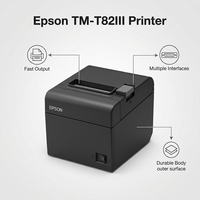 Imprimante thermique de reçus EPS TM-T82III /T20III de 3 pouces, impression sans encre de 80 mm de large, exclusivement pour les supermarchés et les restaurants