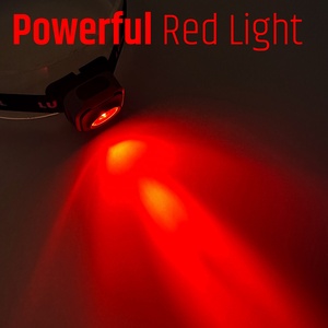 Linterna Frontal Recargable Tipo-C de 200 Lúmenes IPX4 90 °   Linterna Frontal Pivotante de 4 Modos con Luz Roja para Camping, Senderismo y Correr - Product Image 3