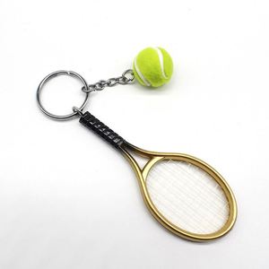 Promotional Gifts ABS Plastic Racket <b>Key</b> <b>Chains</b> Tennis Racquet Souvenir Keychain Wholesale - Product Image 4