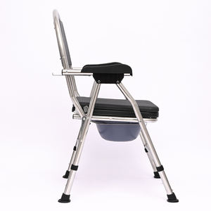 Sedia da Toilette Regolabile in Acciaio Inossidabile per Anziani e Disabili, Adatta sia per <span class=keywords><strong>Doccia</strong></span> che per Uso Domestico - Product Image 2