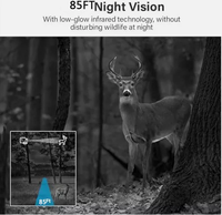 Caméra de surveillance de la faune BSTCAM 4K 48MP WiFi avec contrôle par application, étanche IP66, portée IR 20m, détection de mouvement en extérieur