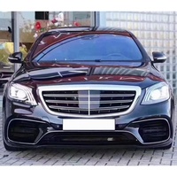 2006-2013 Araba modifikasyon yükseltmesi W222 S63 ön tampon motor kaputu çamurluk arka tampon bagaj kapağı gövde kiti Benz W221 için