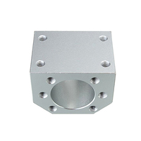 Offre Spéciale – Support de Fixation pour Vis Trapezoidale T8 en Acier Inoxydable 34x30x30mm, Tolerance 0.01mm, pour Écrou de Vis à Billes Argenté