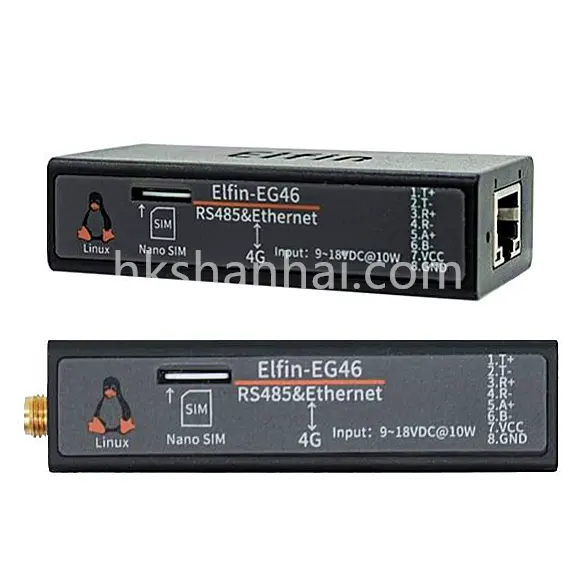 4G Single Network Port Elfin-EG46 RS232/485 to router All Netcom data transmission High speed serial port