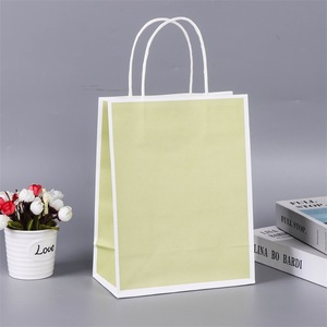 Luxury Kraft <strong>Paper</strong> <strong>Bag</strong> <strong>with</strong> Custom <strong>Logo</strong> <strong>Printing</strong> Biodegradable Packaging From Factory for Supermarket Use and Promotion - Product Image 2