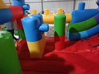 Château gonflable commercial avec toboggan aquatique, très populaire pour le plaisir et le divertissement, avec souffleur - Offre spéciale