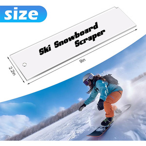 Grattoir en plastique de cire de <span class=keywords><strong>ski</strong></span> de 9x2.2 pouces pour enlever la cire extra refroidie - Product Image 4
