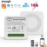 Disjoncteur intelligent WiFi Baijiang Tuya, contrôle à distance par application, commande vocale Alexa, système de maison intelligente, interrupteur de circuit