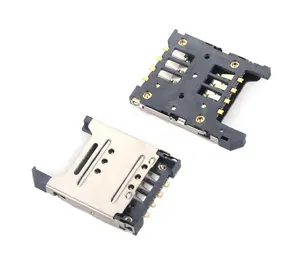 MUP 6PIN SIM Card Socket smart card conn reader SMT Factory Direct for pos phone iot gps hot sale in India Vietnam Turkey UAE