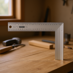 Escuadra de Carpintero Stanley de Acero Inoxidable de 280 mm, Fabricada en Francia, para Medición y Trazado de Precisión - Product Image 3