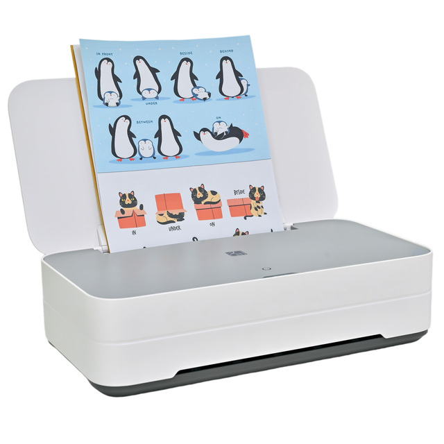 HPRT V1 A4 Color Inkjet Printer USB WIFI 1200dpi Color Ink Cartridge for Students Home Office & Photo Printing