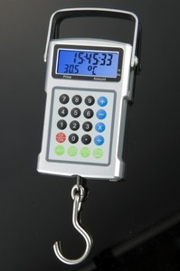 Crochet à bagages électronique Portable, balance avec calculatrice de <span class=keywords><strong>prix</strong></span>, thermomètre et bande, 50kg, 20g, 50 pièces - Product Image 2