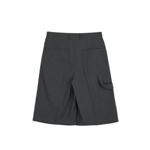 Shorts Bermuda pour Hommes en Coton 100% Noir Plissé, Classiques, Confortables et Tendance, Vente en Gros de Haute Qualité - Product Image 2