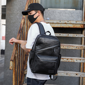 Custom Vintage Brown Leather <strong>Backpack</strong> for Men USB Charging Waterproof and <strong>Theft</strong> <strong>Proof</strong> Luxury Travel Accessory - Product Image 6