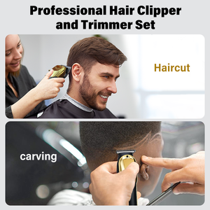 Máy Cắt Tóc Nam Chuyên Nghiệp Có Màn Hình LED, Tiếng Ồn Thấp, Có Dây Và Không Dây - Product Image 2