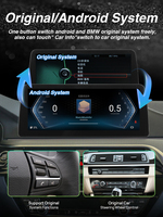 Autoradio Android 10.25" 12.3" Qualcomm 6125 avec radio FM, Carplay, BT, Google, 4G SIM pour BMW Série 5 Système EVO G30 G31 G32 2018