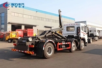 Camion benne hydraulique à crochet relevable 25 tonnes 6x4, véhicule de collecte de déchets robuste à benne basculante, vente directe usine