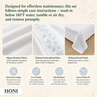 HONI Drap de lit anti-plis de style moderne à prix abordable pour usage domestique
