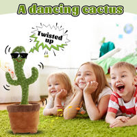 Jouet magique cactus dansant avec enregistrement répété, danse TikTok, chant, fonction de recharge